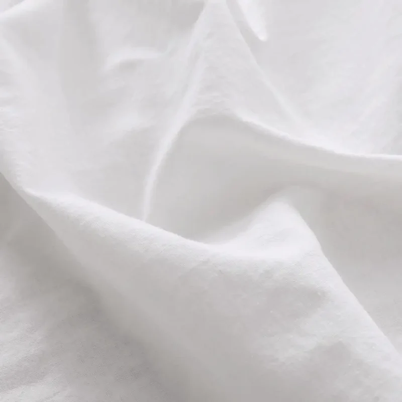 Simple Opulence Linen Cotton Blend Fitted Sheet Soft Breathable Bedding