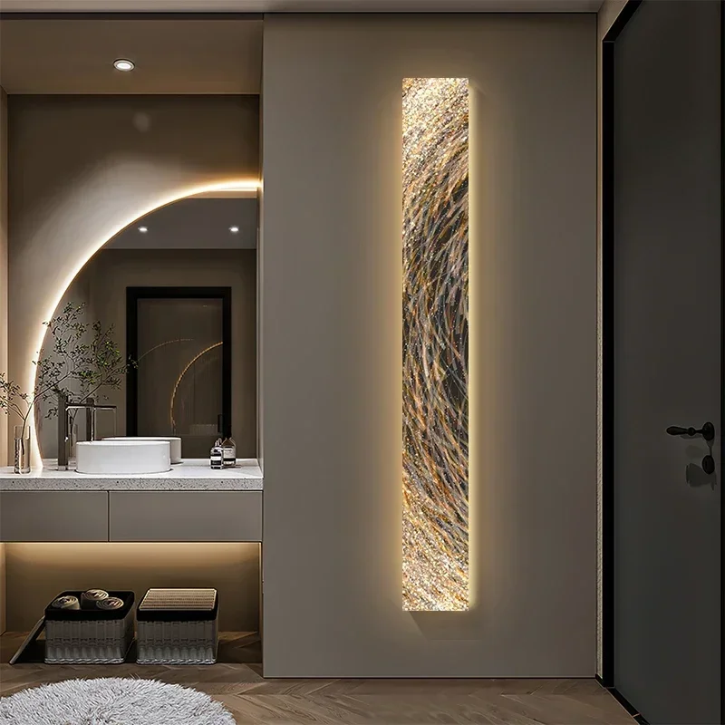 2024 New Modern Frameless Painting Lamp Atmosphere Interior Decoration Art Wall Hanging Lamp Suitable for Living Room Lighting