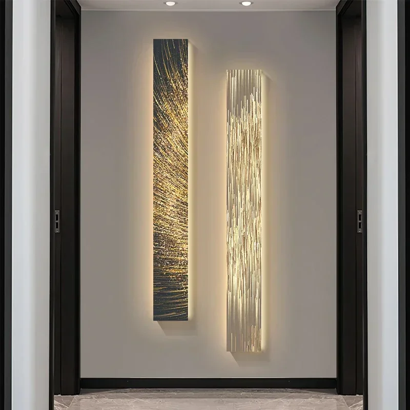 2024 New Modern Frameless Painting Lamp Atmosphere Interior Decoration Art Wall Hanging Lamp Suitable for Living Room Lighting