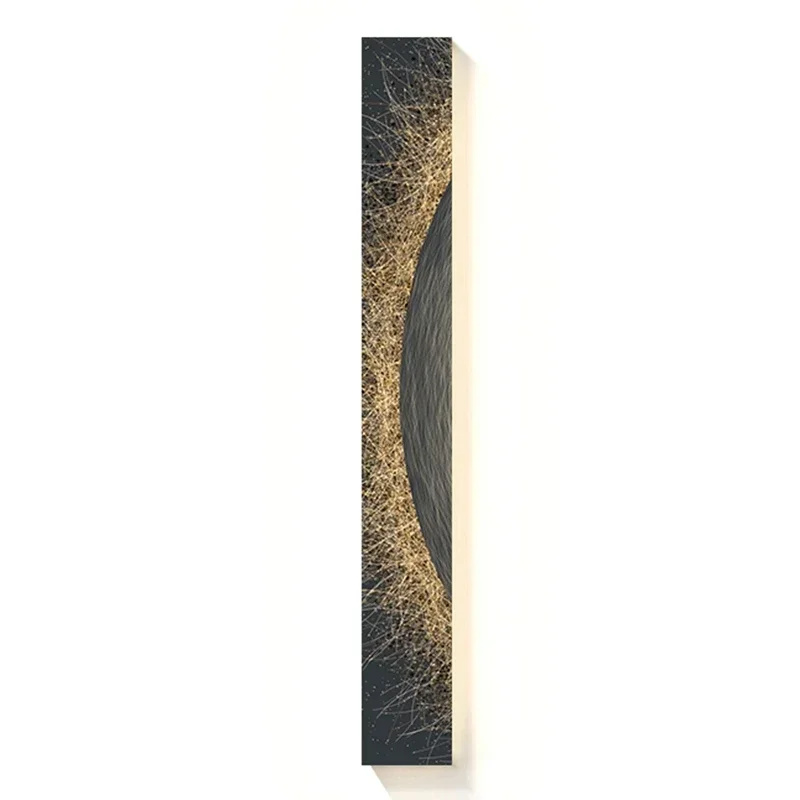 2024 New Modern Frameless Painting Lamp Atmosphere Interior Decoration Art Wall Hanging Lamp Suitable for Living Room Lighting