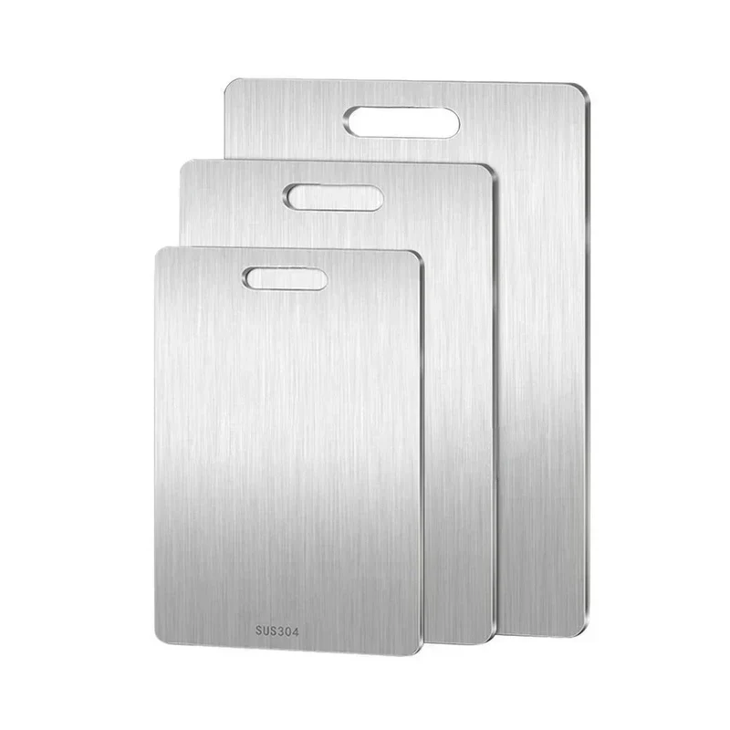 316 Stainless Steel Cutting Board - Thickened Anti-Mold Chopping Board for Vegetables, Meat, Cooking - Durable Kitchen Mat