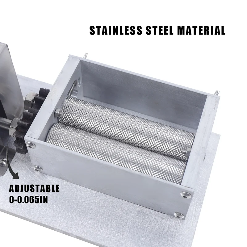 Electric Grain Crusher, Stainless Steel Grinder Big Grinding Machine Mill for Corn Bean Feed Wheat Kitchen Commercial 220V/110V