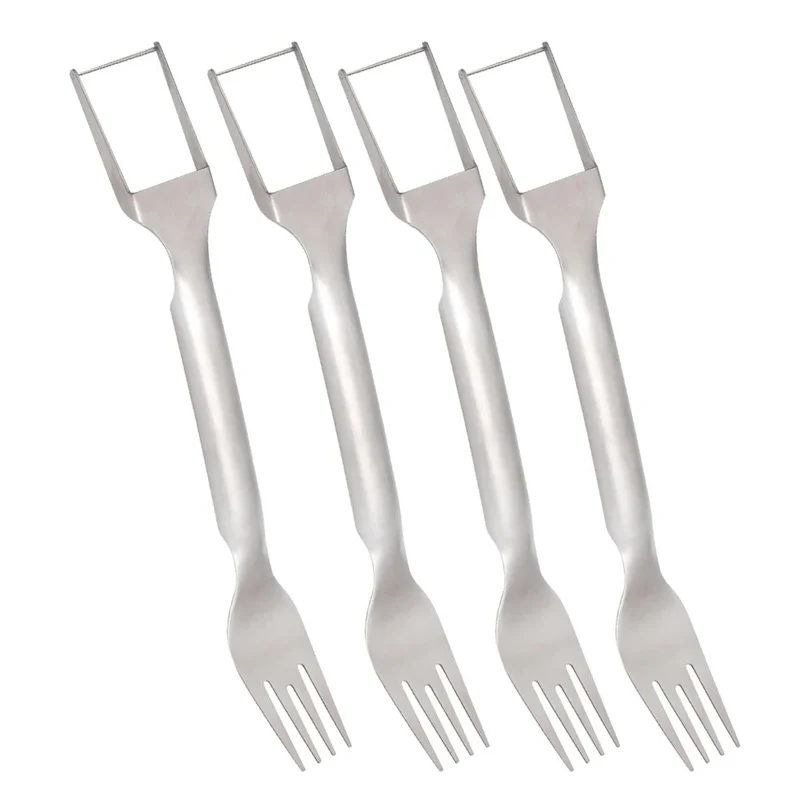 2 In 1 Watermelon Fork Slicer Dual Head Watermelon Cutter Knife Multi-purpose Fruit Cutting Fork for Home Kitchen Gadget