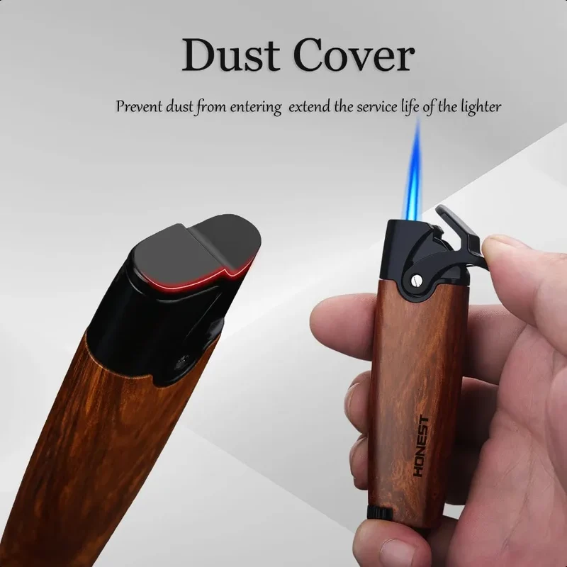 Butane Torch Lighters Pocket Lighter Adjustable and Refillable Gas Lighter for Candle Kitchen Fireplace Fireworks Without Gas B