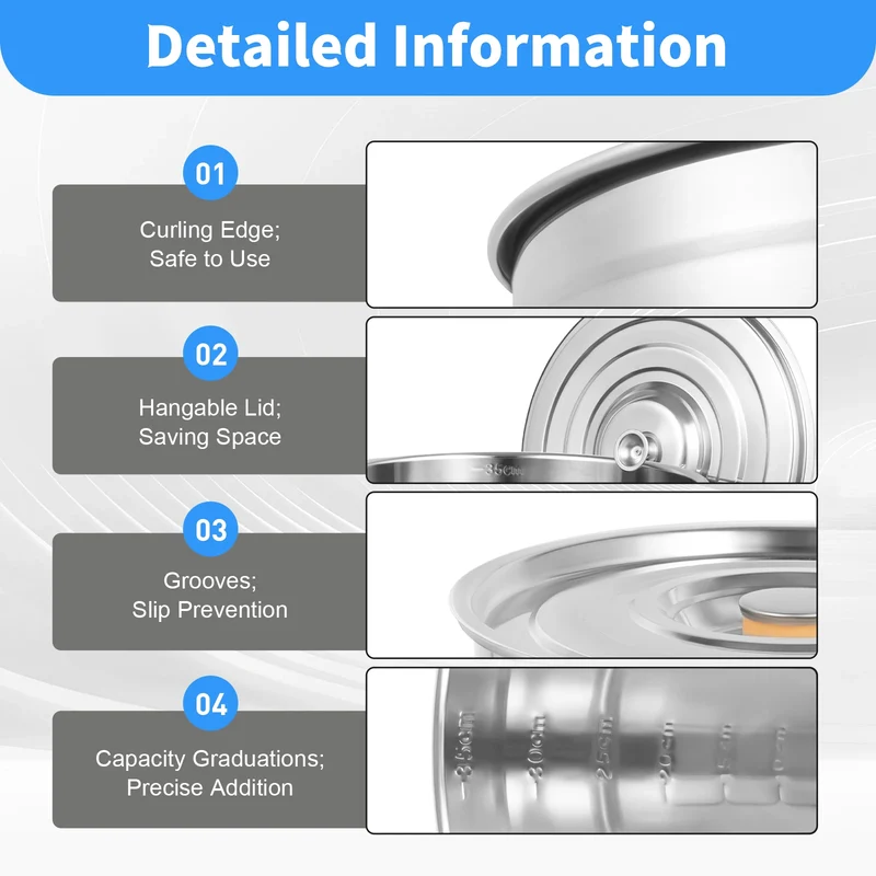 Large Capacity Soup Pot Barrel 35L Stock Pot With Lid Stainless Steel Kitchen Soup Big Cooking Restaurant