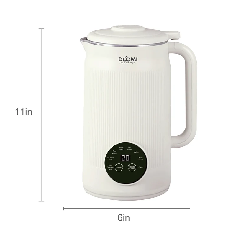 Nut Milk Maker Machine, 35oz Multi-Function Cow Milk Maker, Soy Milk Maker with 10 Blades for Homemade Plant-Based Milk, Oat, So