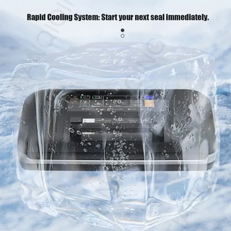 Vacuum Sealer Machine Double Pump Automatic Plastic Sealing Dry Wet Dual-Use Sealer Food Freshness Preservation Machine 85Kpa