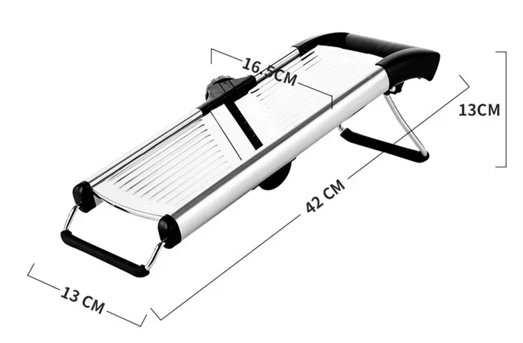 OMESER W1027 High Quality Adjustable Slicer Stainless Steel Vegetable Slicer Chopper Cutter for Potato Tomato Onion Carrot