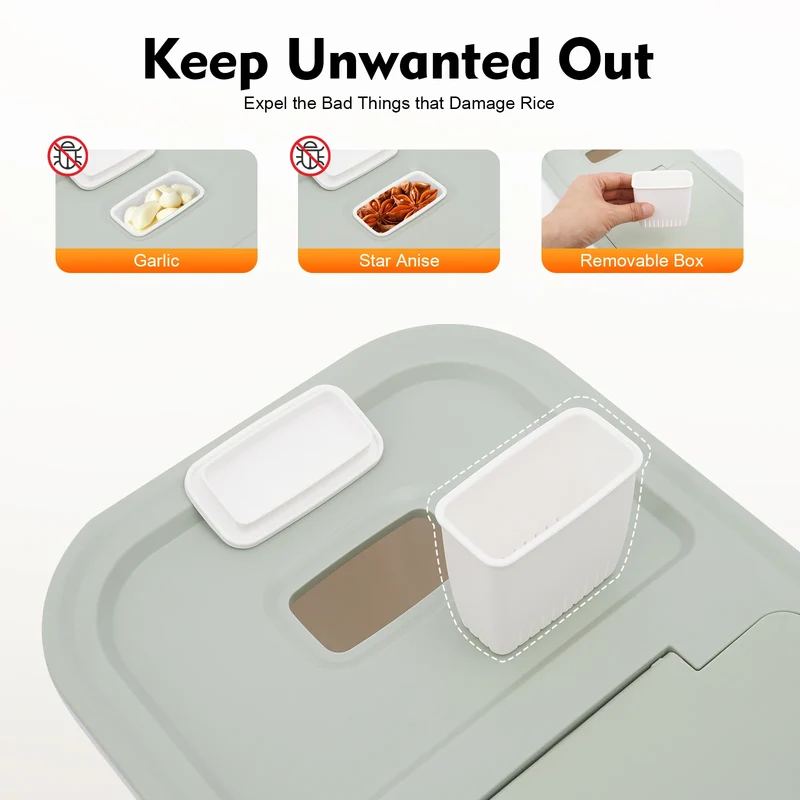 10 kg Large Food Storage Container Flour Container Rice Dispenser Airtight Container Large Storage Container for Food