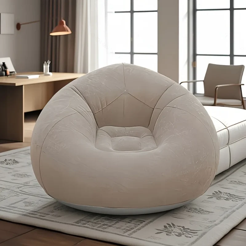 Chair Inflatable Superdurable Ergonomic Lounge Sofas Oval Foldable Outdoor Patio