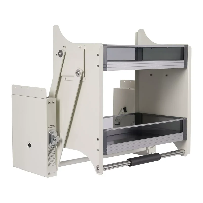 Hign-concerned 2-Tier Pull-Down Upper Cabinet Shelf Aluminum Alloy