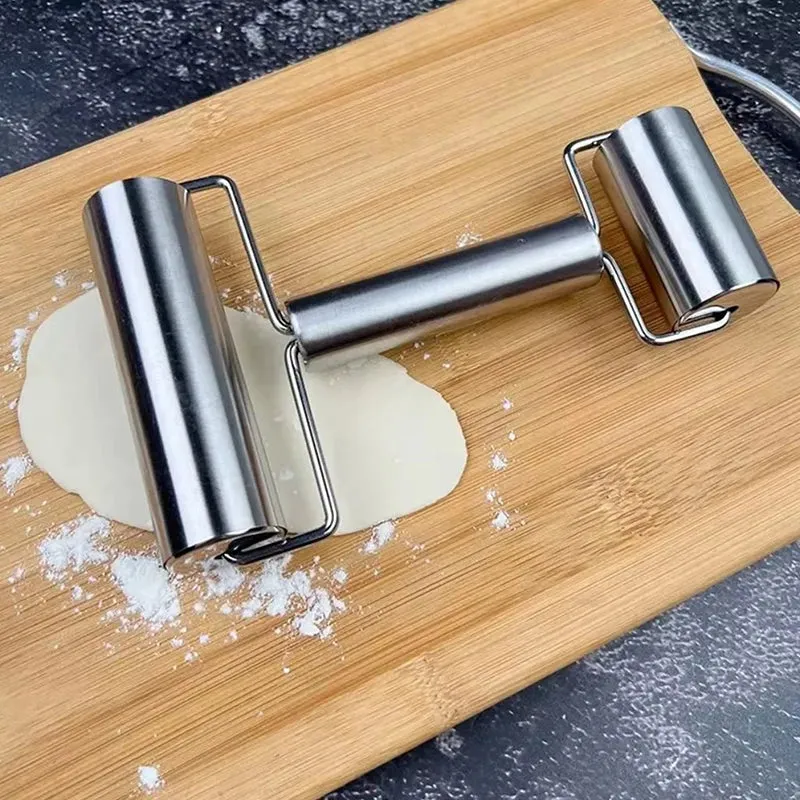 Hign-concerned Single Double Head Stainless Steel Nonstick Rolling Pin