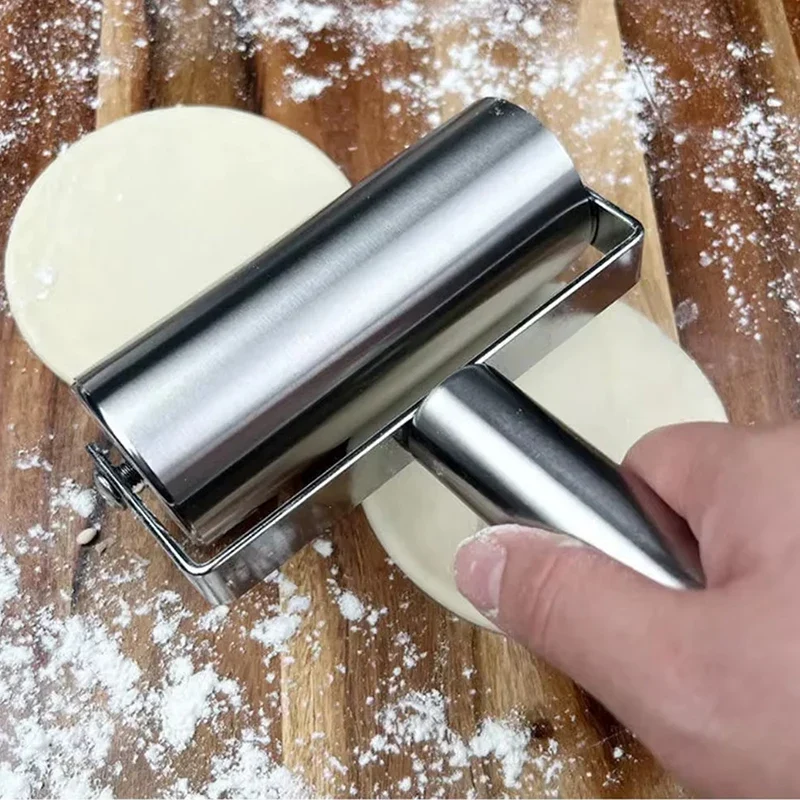 Hign-concerned Single Double Head Stainless Steel Nonstick Rolling Pin