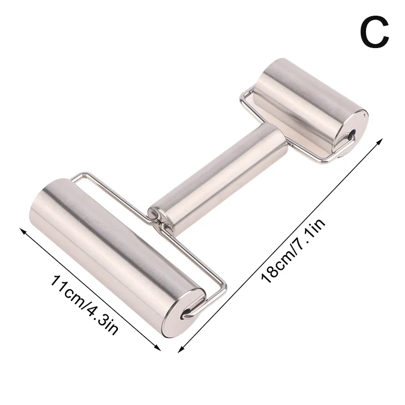 Hign-concerned Single Double Head Stainless Steel Nonstick Rolling Pin