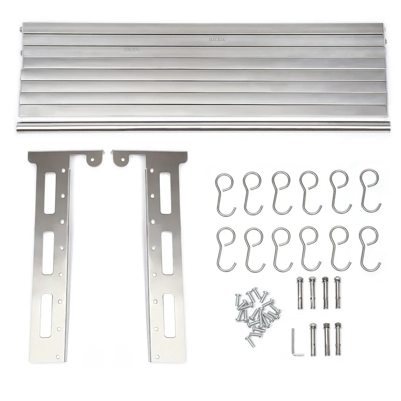 Hign-concerned Stainless Steel Wall Mount Microwave Rack Space Saving