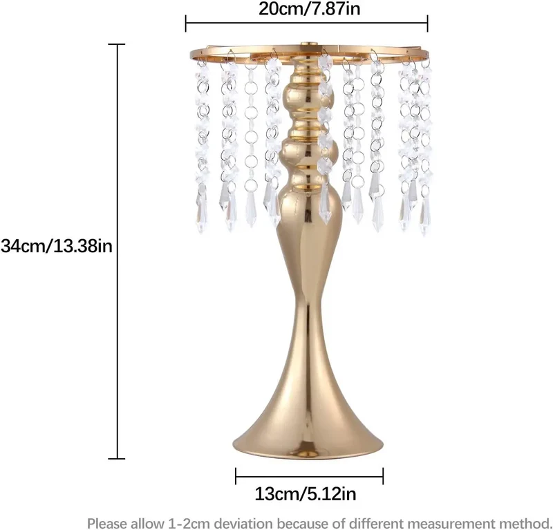 Hignconcerned Versatile OrnamentalCenterpieceVase For LuxuryWeddingTable HomeDecor