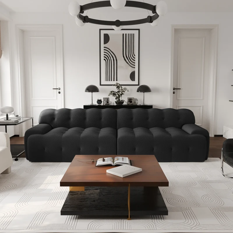 SdorensCN Comfy Cloud UltraPremium Oversized Modular Sectional Sofa Featuring Fabric
