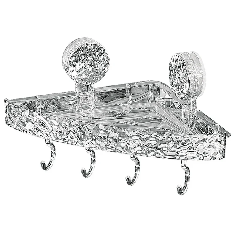 Big Red House Nonperforated WallMounted IndustrialGrade SuctionCup Bathroom Storage Rack