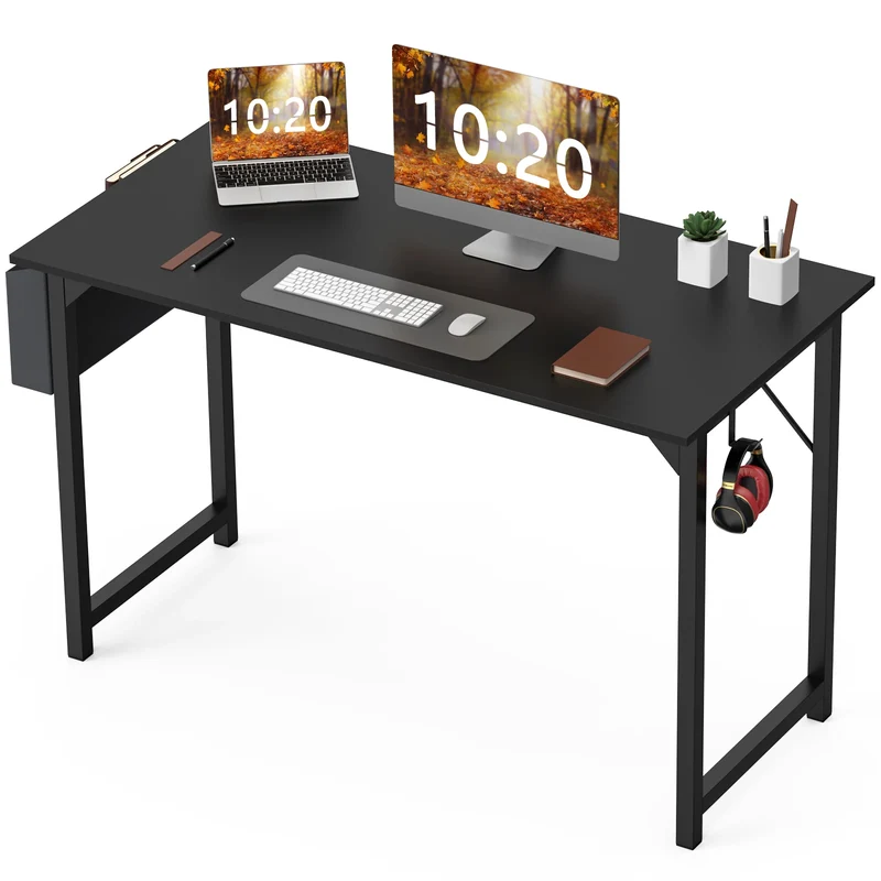 JHK Ergonomic Multifunctional Computer Desk Residential Workstation Headphone Hook Storage