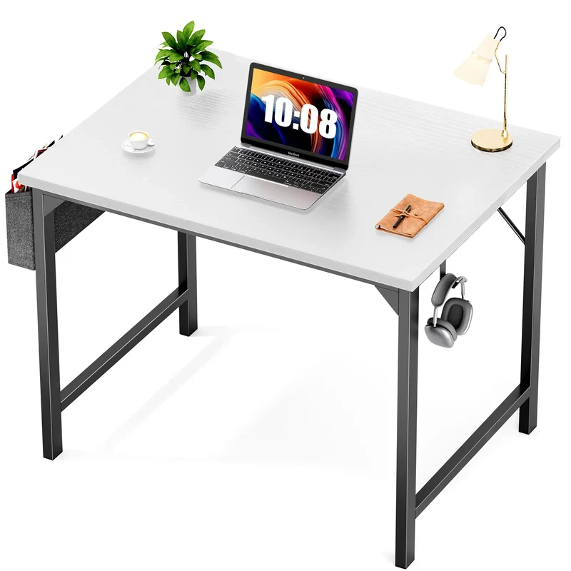 JHK Ergonomic Multifunctional Computer Desk Residential Workstation Headphone Hook Storage