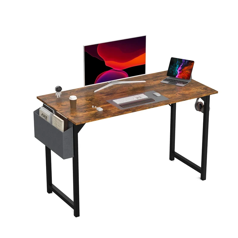 JHK Ergonomic Multifunctional Computer Desk Residential Workstation Headphone Hook Storage