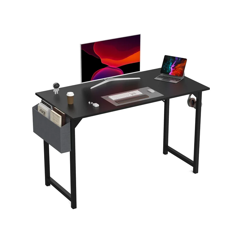 JHK Ergonomic Multifunctional Computer Desk Residential Workstation Headphone Hook Storage