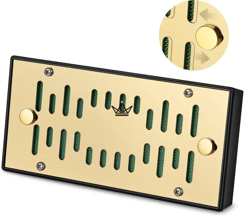 Humidificateur Cave à Cigares VENTIS CELL — Grille Réglable, Mousse Oasis | Or ou Argent