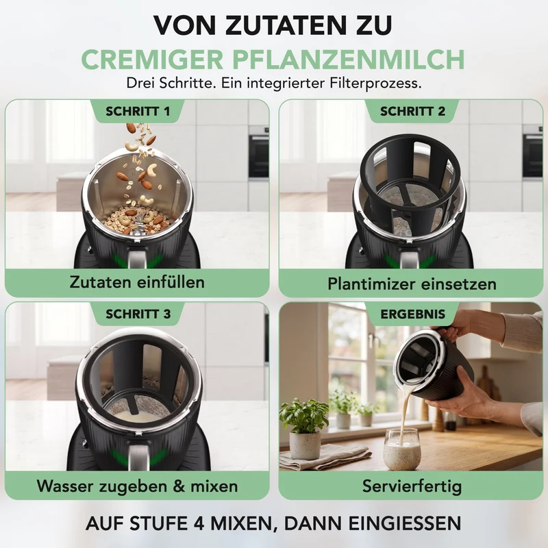 Plantimizer® | Pflanzenmilch-Bereiter für Thermomix TM7, TM6 & TM5