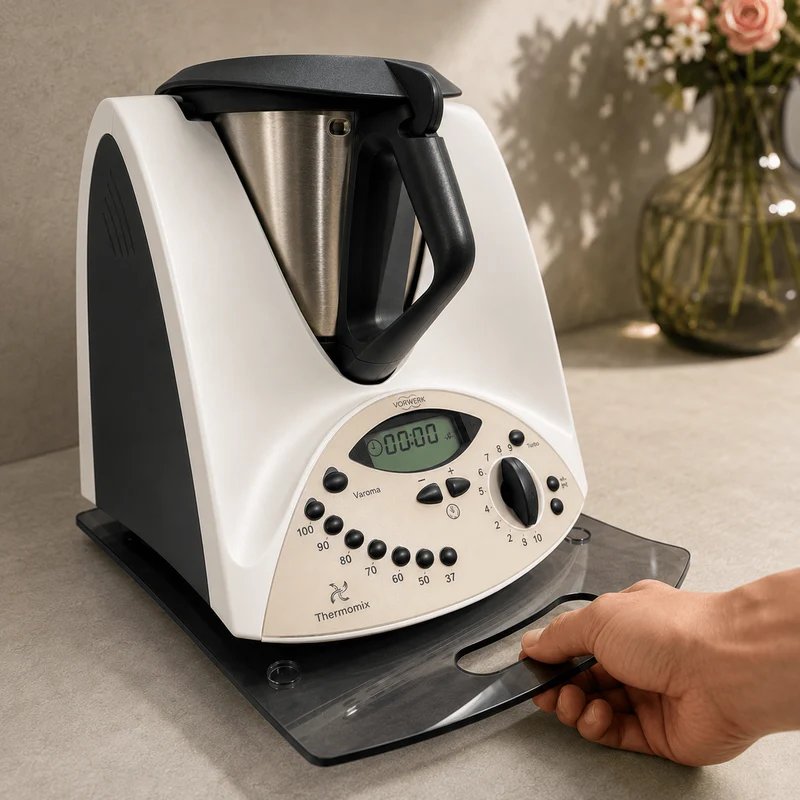 EasySlider® | Gleitbrett aus Acrylglas für Thermomix TM31