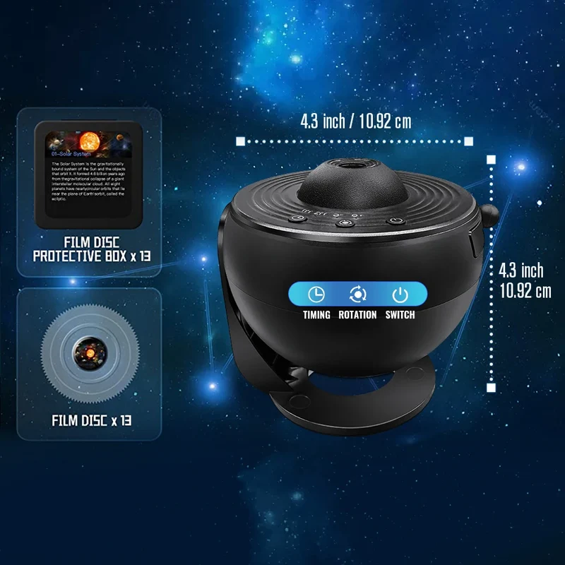 Aiopp Galaxy Projector Planetarium Star Projector Night Light for Kids