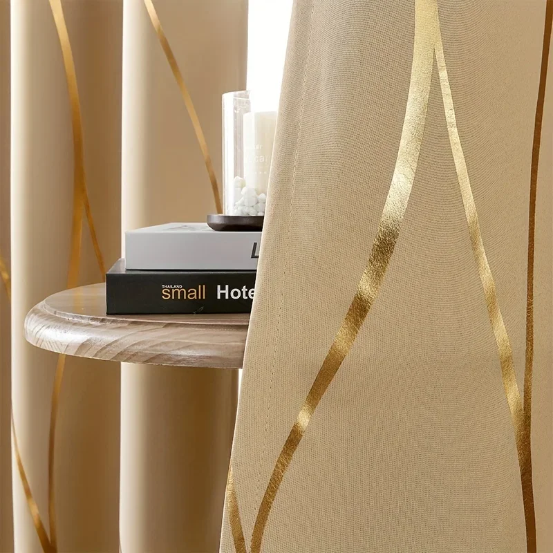 Zhejiang Craft Of Weaving Wave Circle Blackout Curtains Living Room
