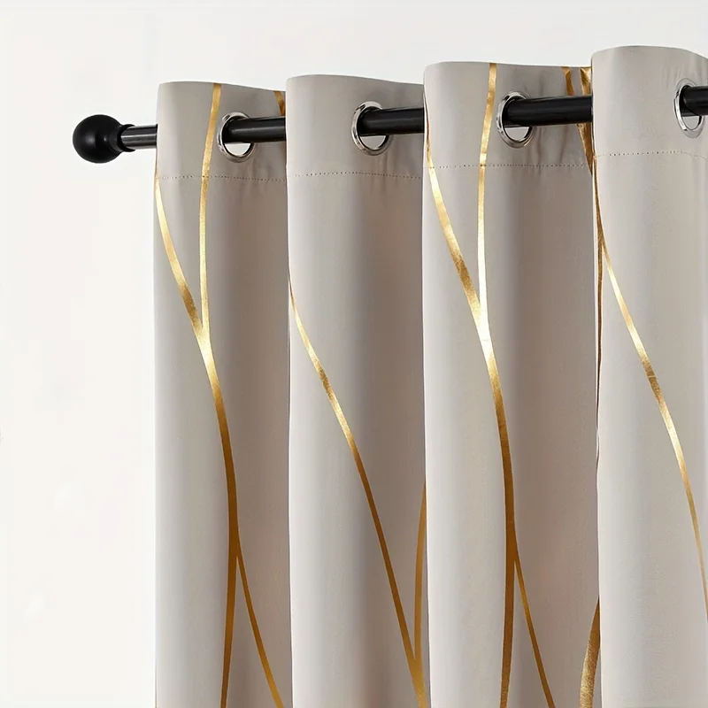 Zhejiang Craft Of Weaving Wave Circle Blackout Curtains Living Room