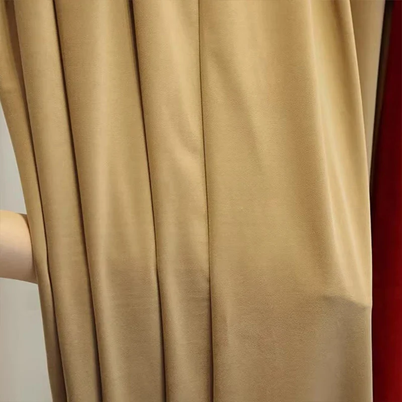 CN Zhejiang Luxury Flannelette Curtains Tatting High Shading Living Room