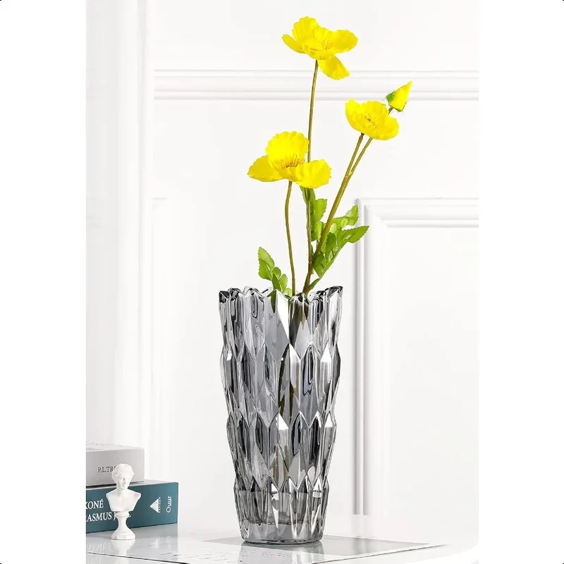 Hign-concerned Crystal Glass Vase Decor for Home Living Room