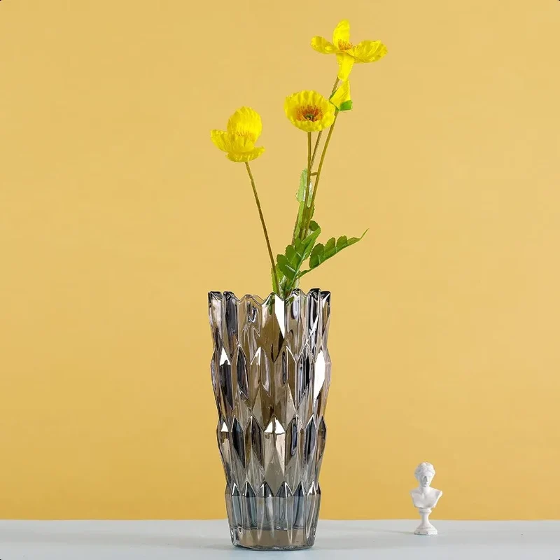 Hign-concerned Crystal Glass Vase Decor for Home Living Room