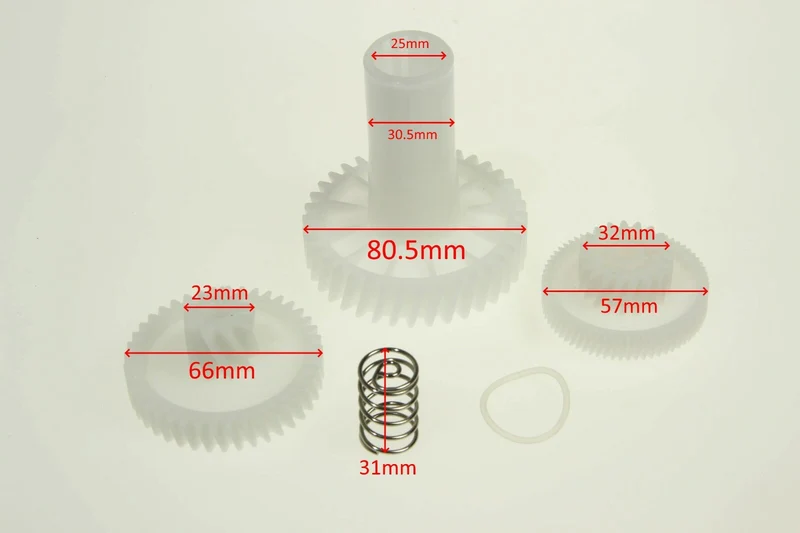 Ariete kit ingranaggi ruote dentate trasmissione tritacarne 2944 80.5mm 66mm