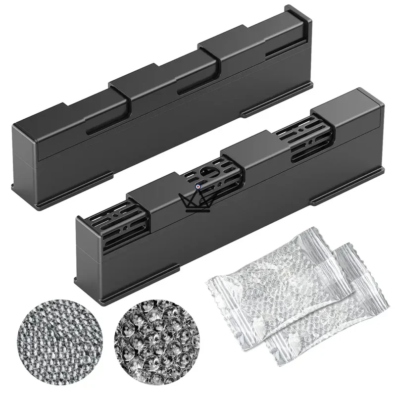 Humidificateur à Gel LINEAR CRYSTAL — Grille Réglable, Recharge Eau Distillée | Lot de 2