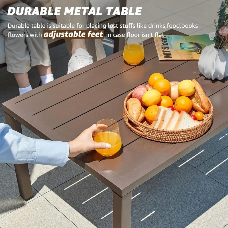 ANGDUO Outdoor Patio Furniture Set with Rocking Chairs