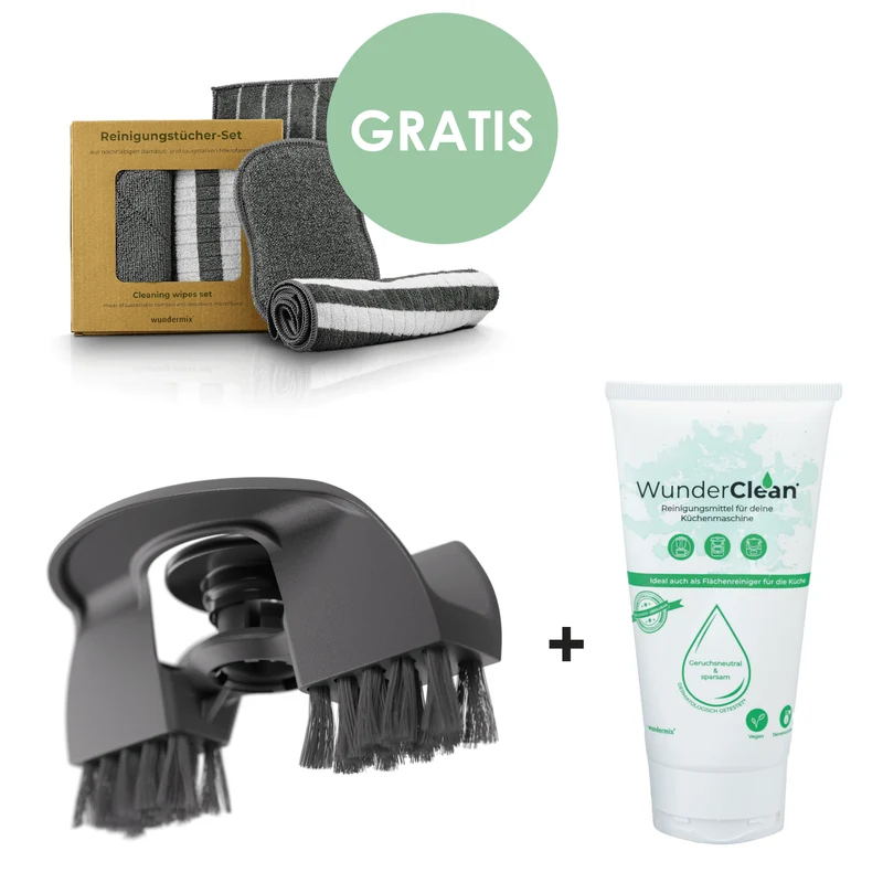 WunderBrush® Spin + WunderClean® Reiniger inkl. GRATIS Reinigungstücher-Set