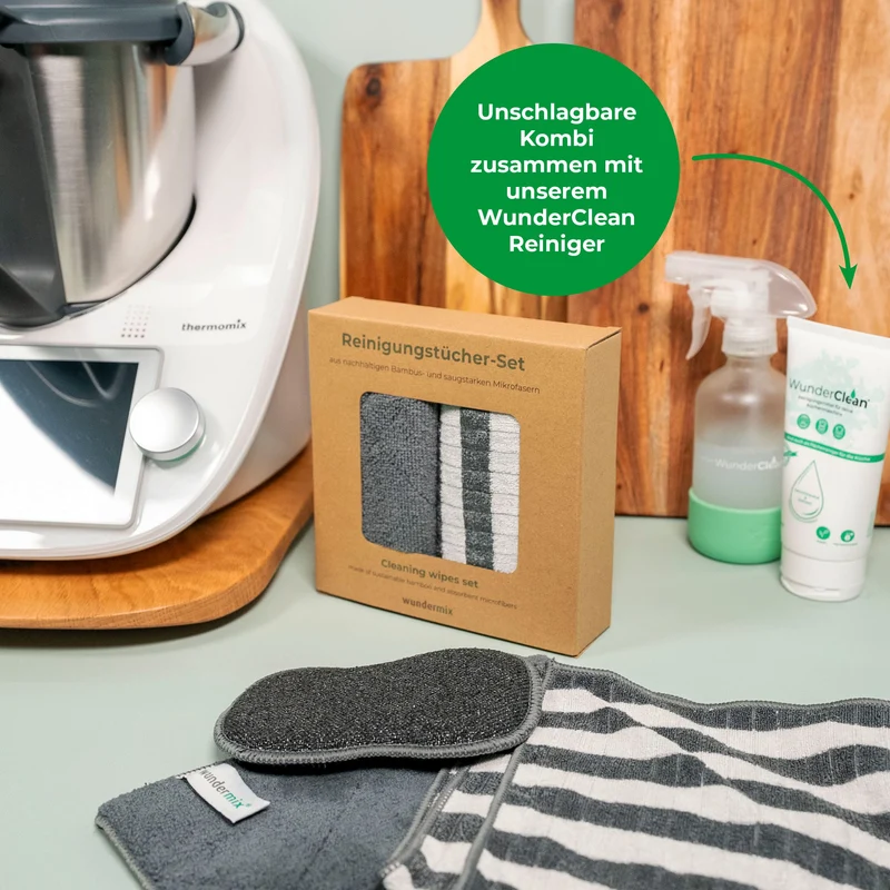 WunderBrush® Spin + WunderClean® Reiniger inkl. GRATIS Reinigungstücher-Set
