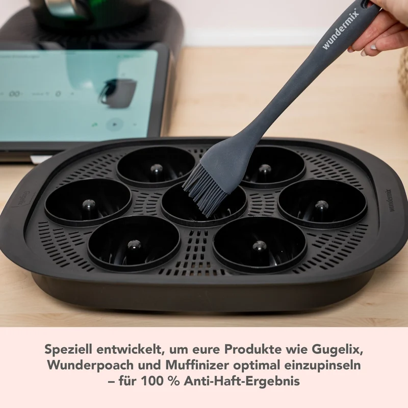 Gugelix® | Mini-Gugelhupfform für Varoma + Backtrennspray + Silikonpinsel