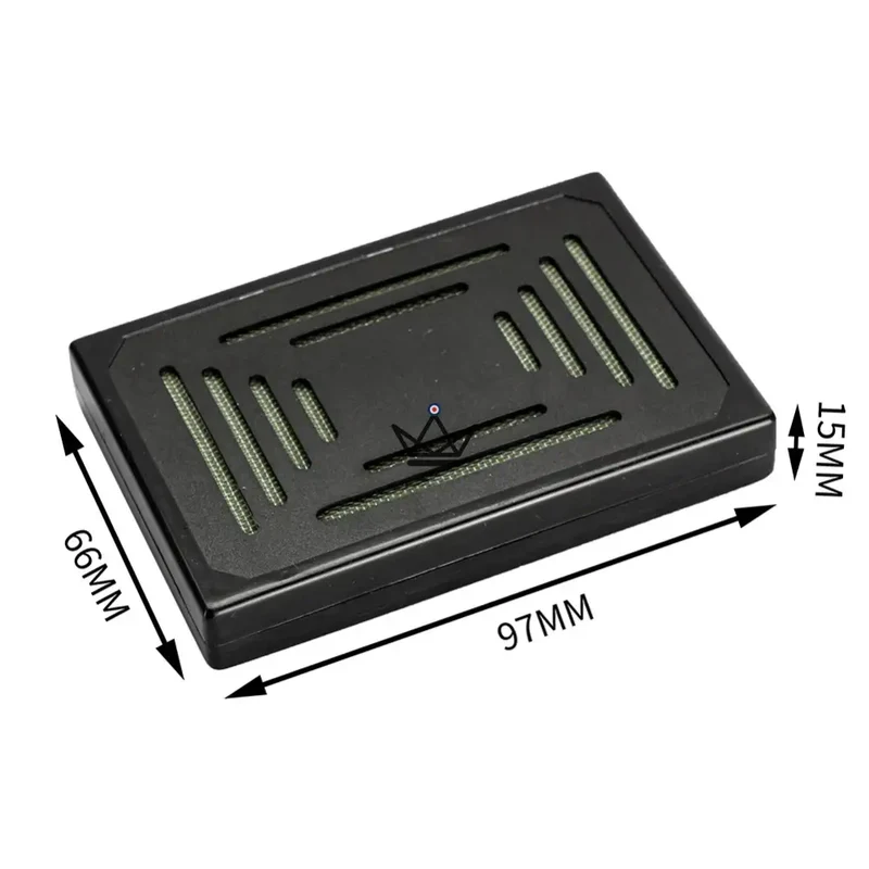 Humidificateur Cave à Cigares SQUARE Z150 — 97 × 66 × 15 mm, Mousse Florale | Cave Cigare