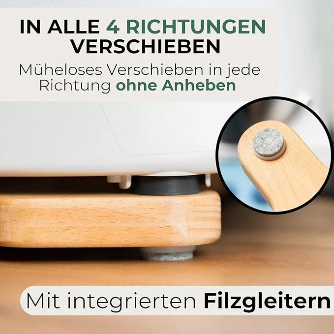 STERNEKOCH Gleitbrett aus Buchenholz für Thermomix TM6, TM5