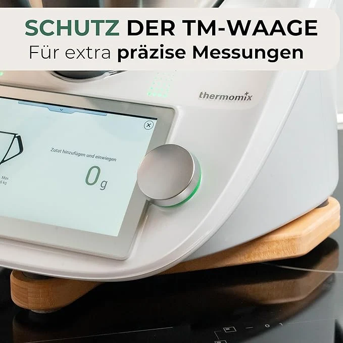STERNEKOCH Gleitbrett aus Buchenholz für Thermomix TM6, TM5