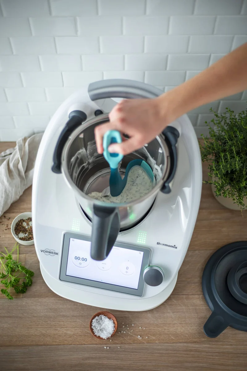 Calotti® Silikon + | Drehkellenspatel für Thermomix TM7, TM6, TM5, TM31