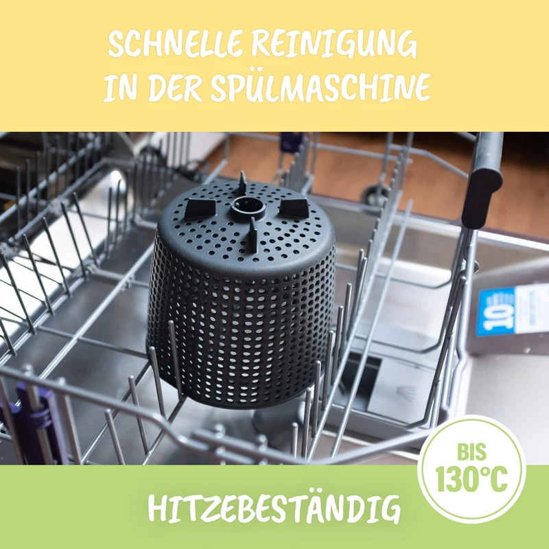Salatschleuder-Aufsatz von MixFino® für Monsieur Cuisine Connect, Trend und Smart