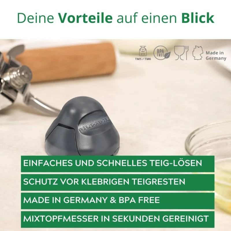 TeigPRO | Teigrestevermeider für Thermomix TM7, TM6, TM5