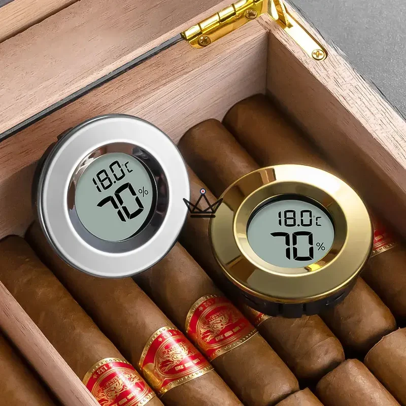 Hygromètre Électronique Cigares ELITEGUARD — LCD, Hygromètre & Thermomètre | Cave Cigare