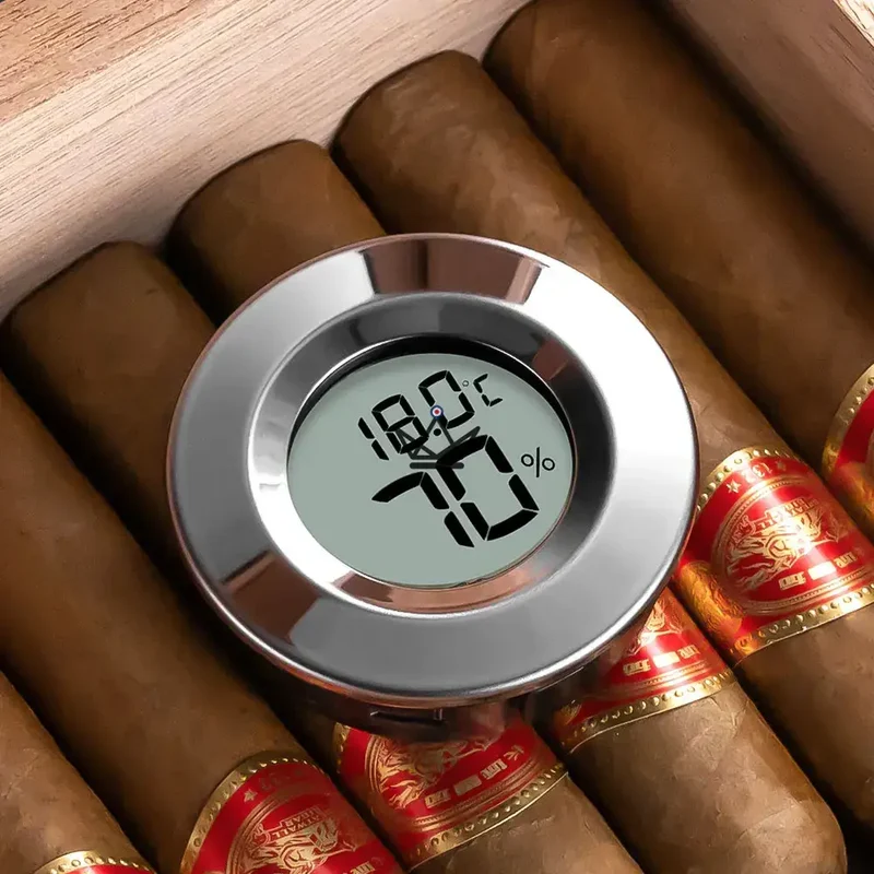 Hygromètre Électronique Cigares ELITEGUARD — LCD, Hygromètre & Thermomètre | Cave Cigare