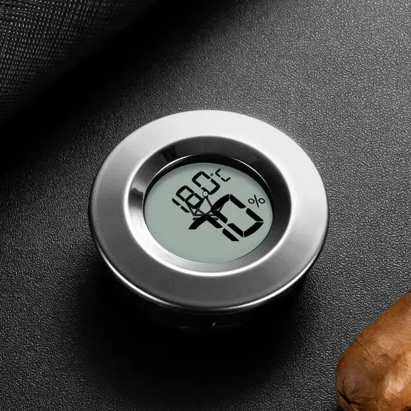 Hygromètre Électronique Cigares ELITEGUARD — LCD, Hygromètre & Thermomètre | Cave Cigare